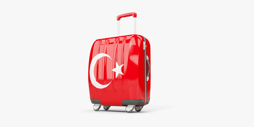 Suitcase With Flag - Suitcase And Flag Icon, HD Png Download