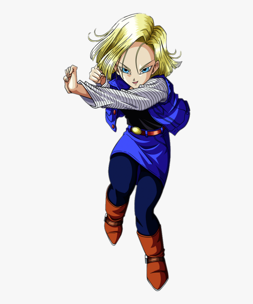 Dragon Ball Character Android 18 Punching - C 18 Dragon Ball, HD Png Download