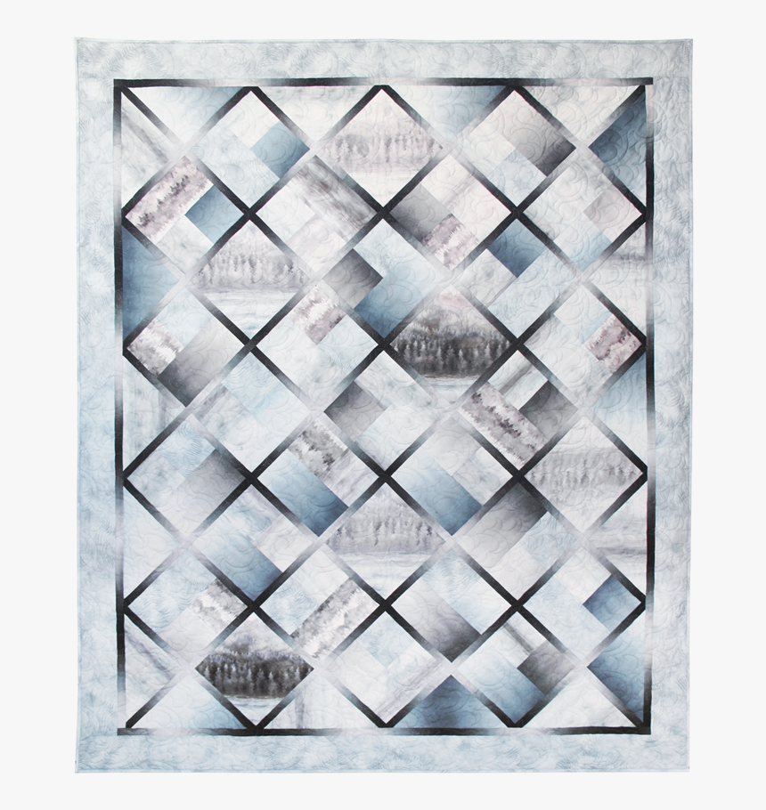 Pieced Quilt Pattern Using Mckenna Ryan S Painted Forest - Triangle, HD Png Download