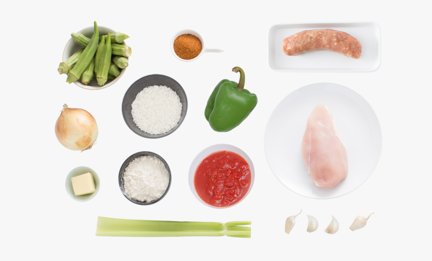 Chicken Gumbo With Sausage And Okra - Fast Food, HD Png Download