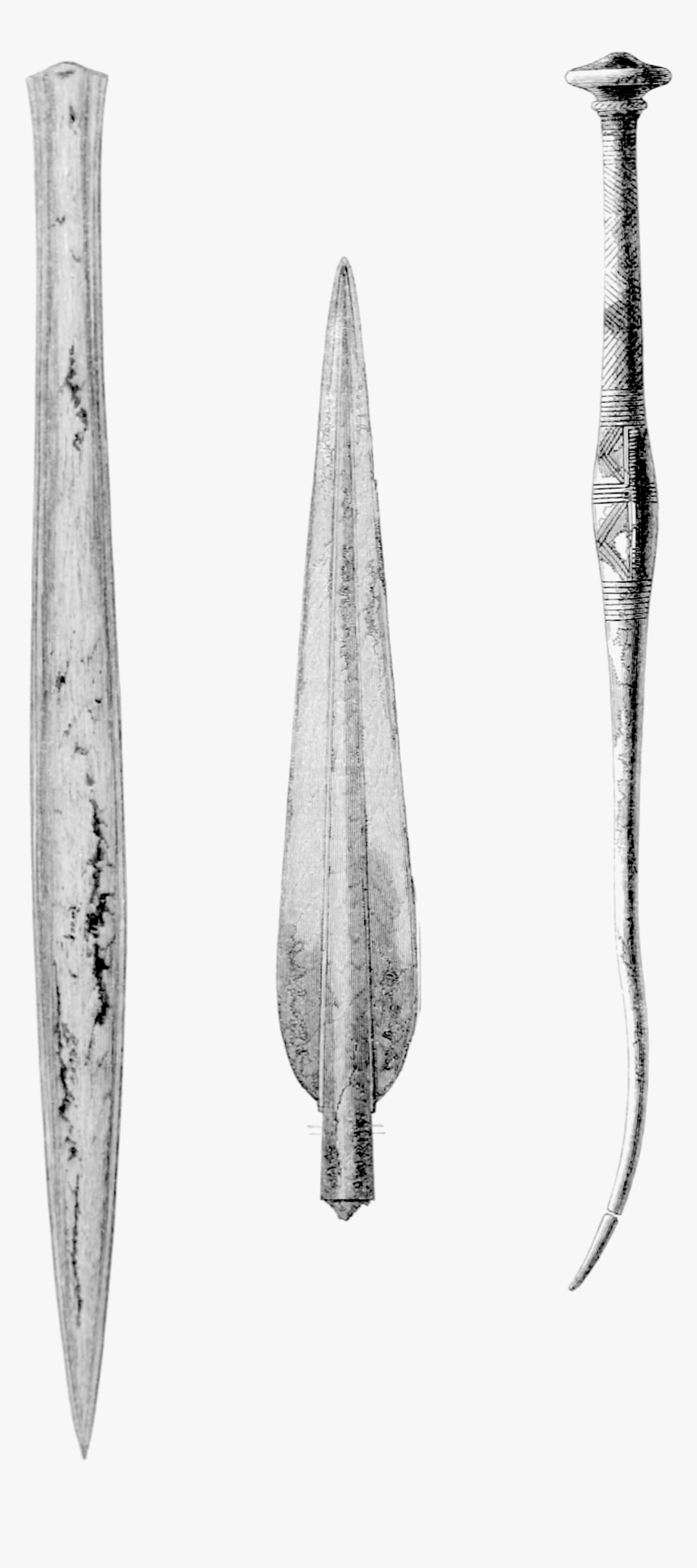 Archaeological Journal, Volume 9, 0020 - Knife, HD Png Download