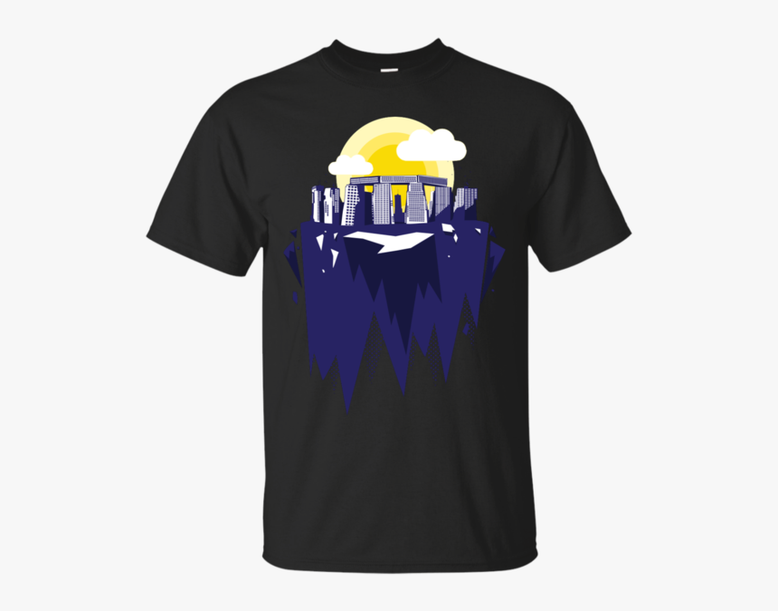 Modern Skyscrapers Stone Henge Silhouette Graphic Art - Bane Gym T Shirt, HD Png Download