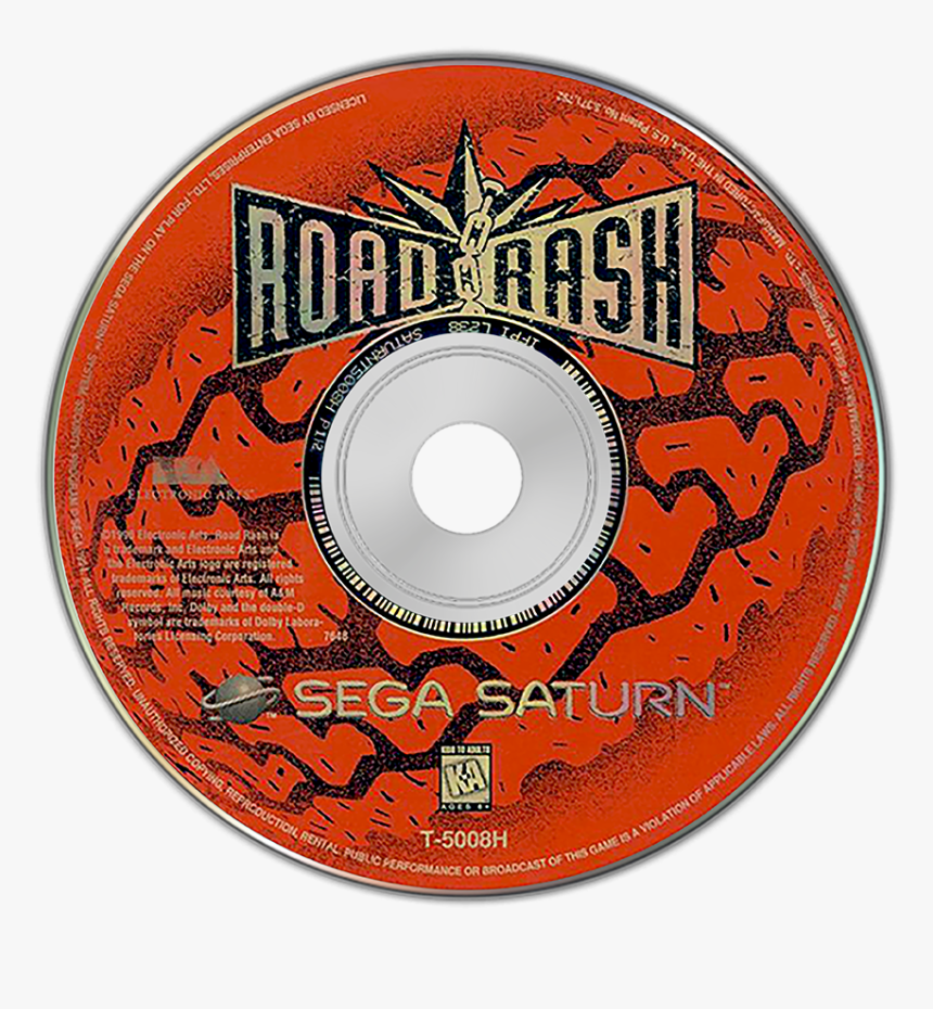Road Rash Sega Saturn Disc, HD Png Download