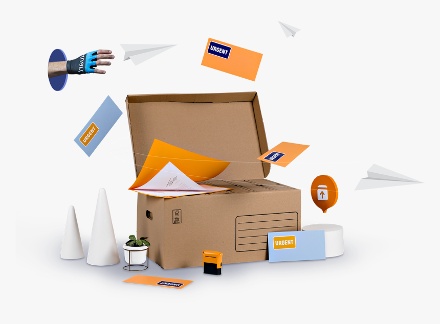 Deliveries For Post Offices And Messengers - Carton, HD Png Download