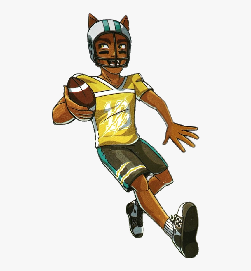 Clawd Wolf Playing American Football - Clawdeen Wolf Y Clawd Wolf, HD Png Download