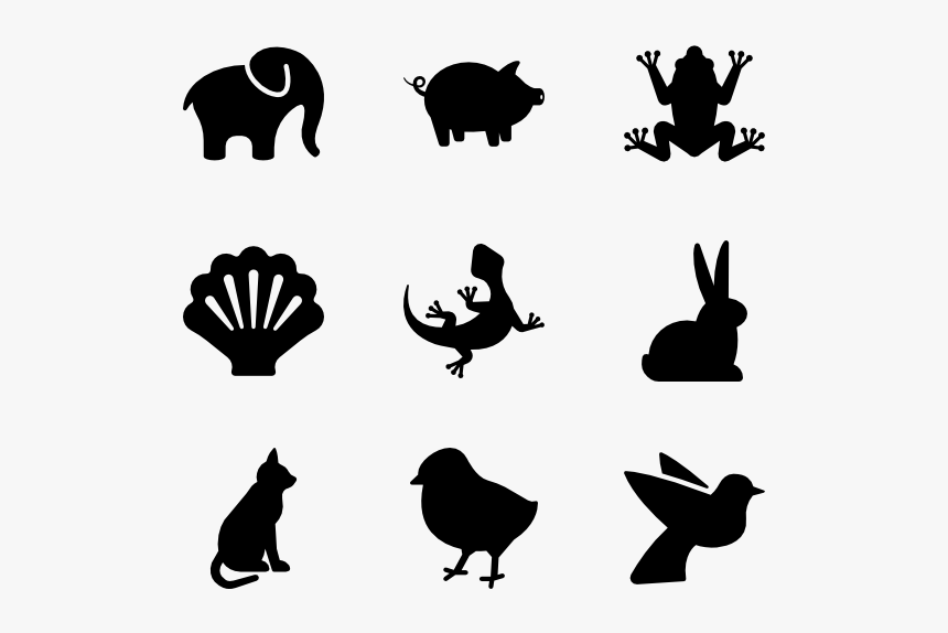 Silhouette Png Cute Animals, Transparent Png