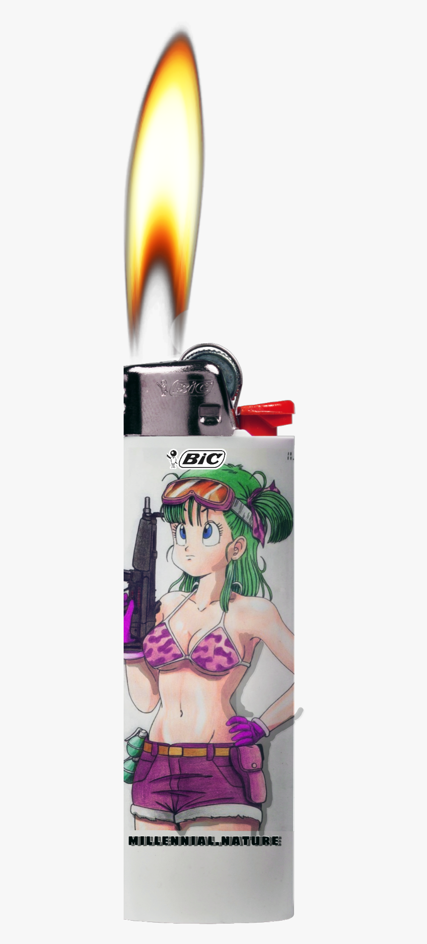 #lighter #flame #fire #light - Flame, HD Png Download