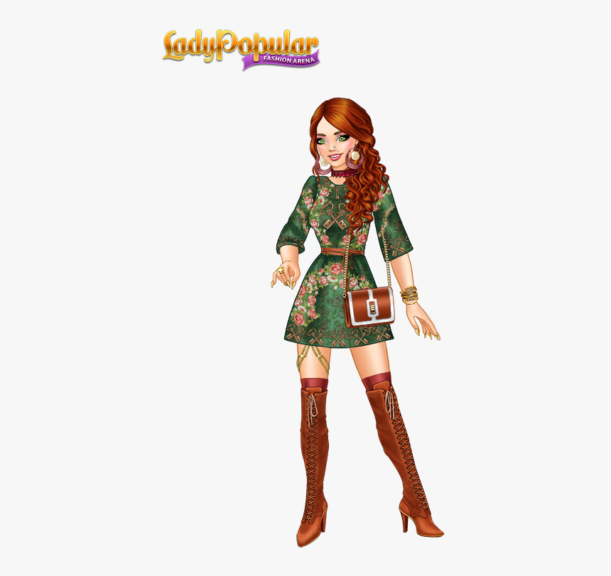 Lady Popular Boots, HD Png Download