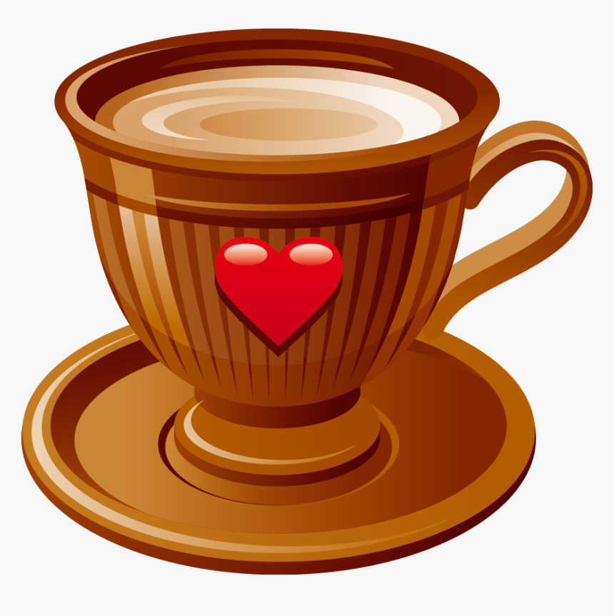Graphic Black And White Stock Cute Coffee Cup Clipart - Cute Coffee Cup Transparent, HD Png Download