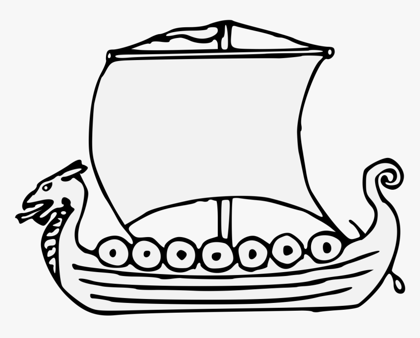 Heraldic Viking Boat Png, Transparent Png