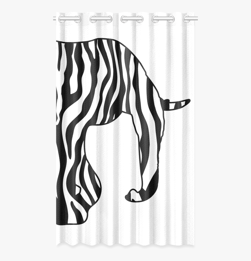 Zebraphant Elephant With Zebra Stripes Black White - Zebra, HD Png Download