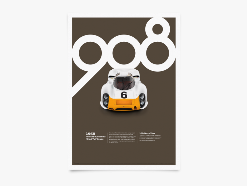Porsche 908 1 - Porsche 908 Poster, HD Png Download