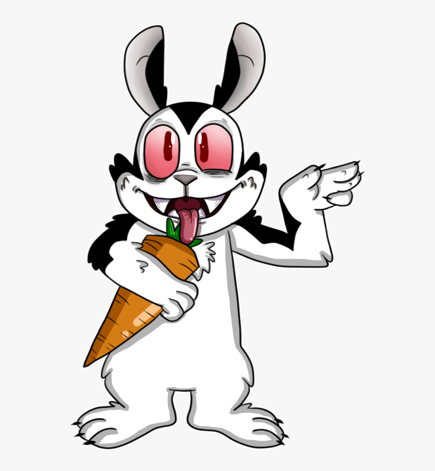Mascot Drawing Rabbit - Cartoon, HD Png Download