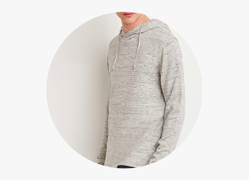 Forever 21 Marled Knit Hoodie - Cardigan, HD Png Download