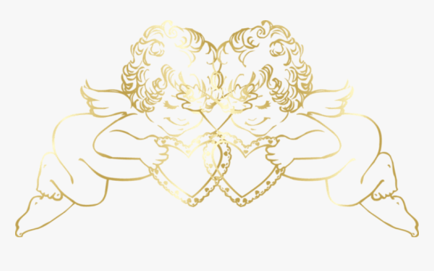 Transparent Angel Cliparts - Valentine's Day Coloring Pages, HD Png Download