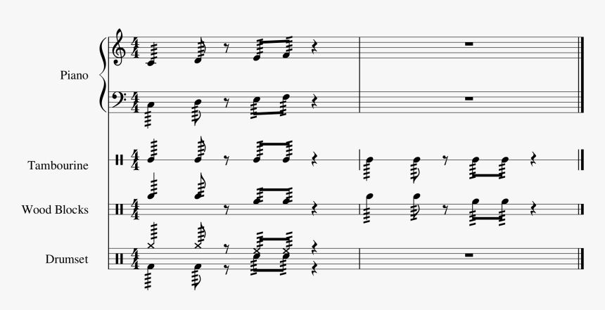 Tremolo Collides With Notehead Or Beam - Sheet Music, HD Png Download