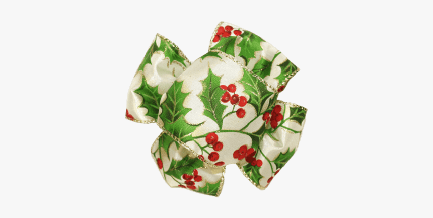 Holly And Berries 50yds Ribbon Christmas - Rose, HD Png Download