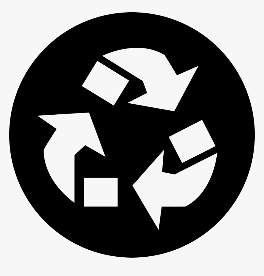 Recycle Arrows Triangle Symbol In A Circle - Smart Waste Management Icon, HD Png Download