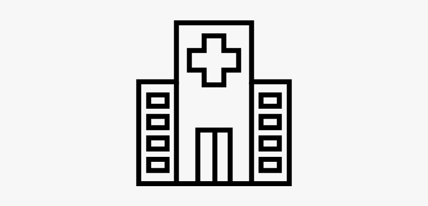 Scale Space Icons V3 02 - Hospital Building Outline Logo, HD Png Download