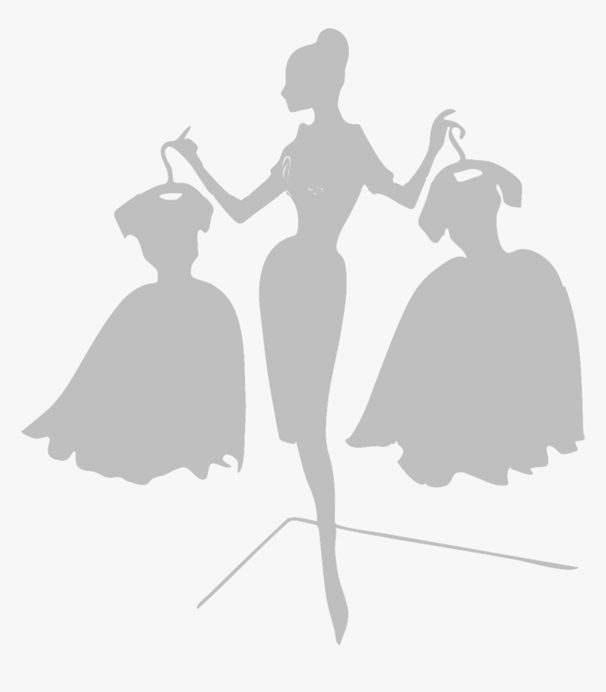 Woman Dresses Grey Free Photo - Fashion Clip Art, HD Png Download