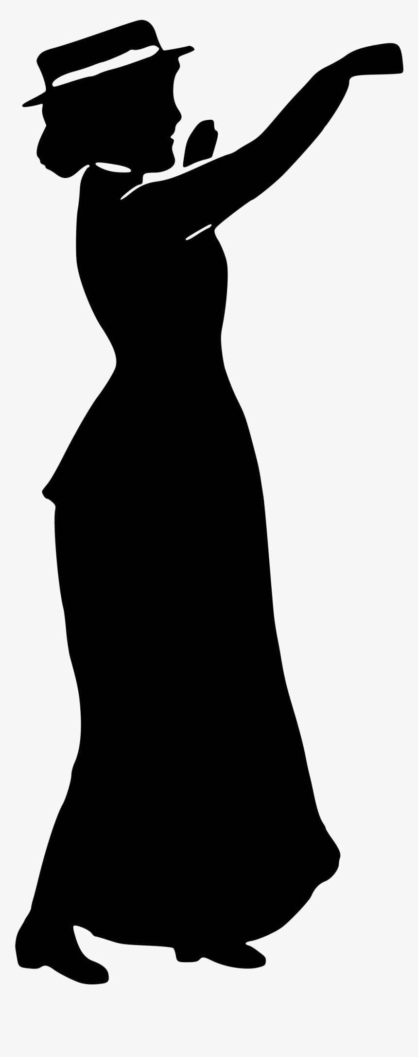 Silhouette Woman Clip Art - Clip Art, HD Png Download
