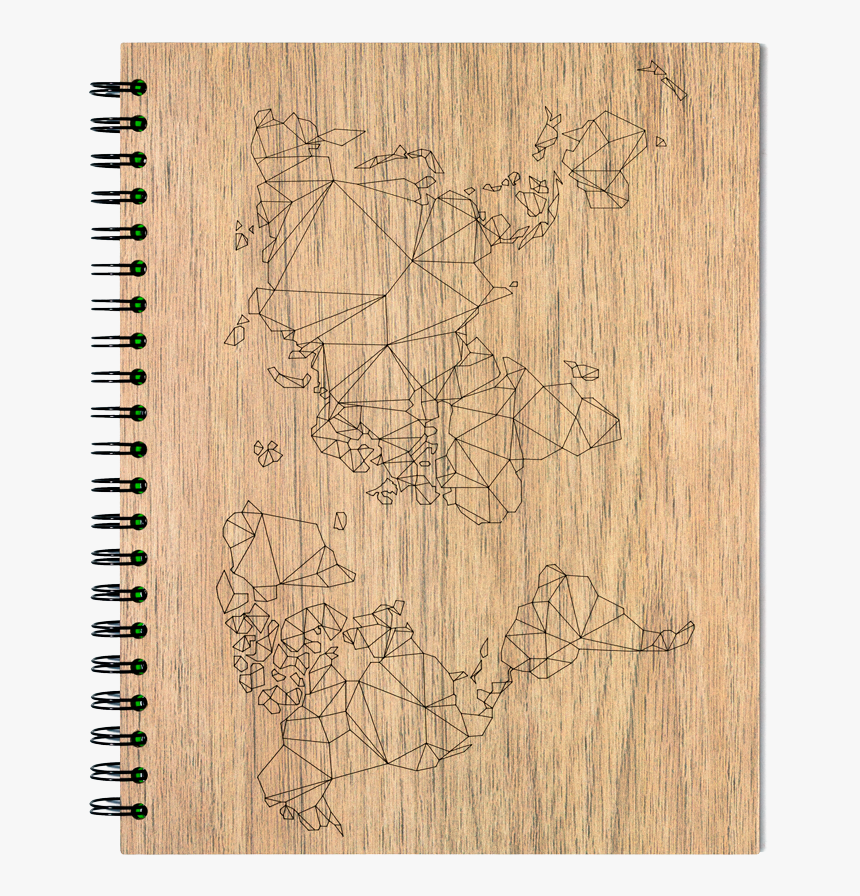 Mapa-madera - Mapamundi Cuadriculado, HD Png Download