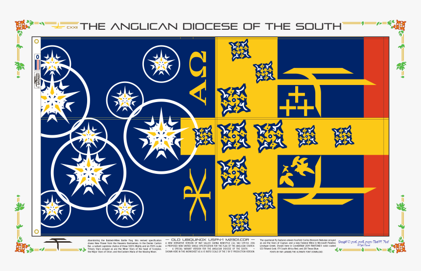 Blue Yellow Flag Center Radiant, HD Png Download
