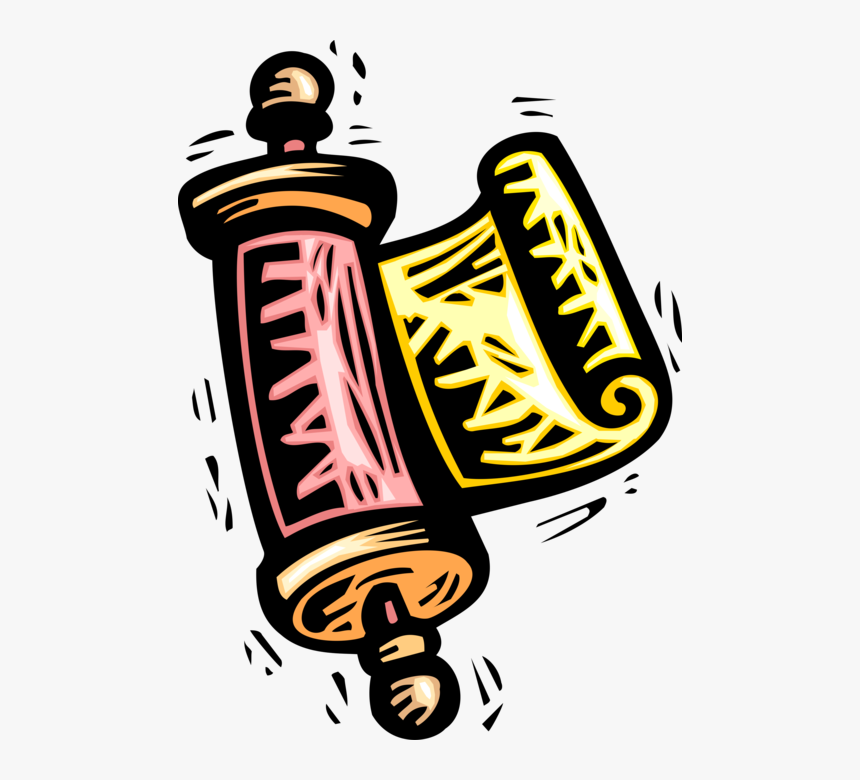 Vector Illustration Of Parchment Or Papyrus Scroll, HD Png Download