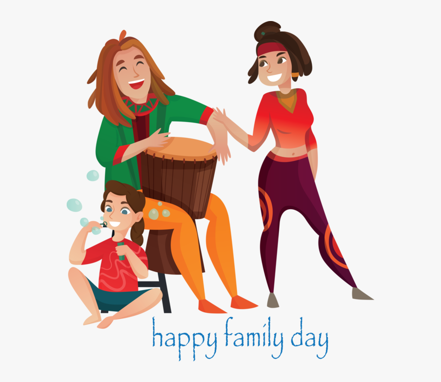 Transparent Family Day Cartoon Fun Conversation For - Metalhead Couple Drawing, HD Png Download