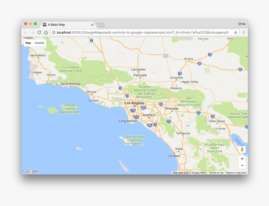 Map With Default Controls - Atlas, HD Png Download