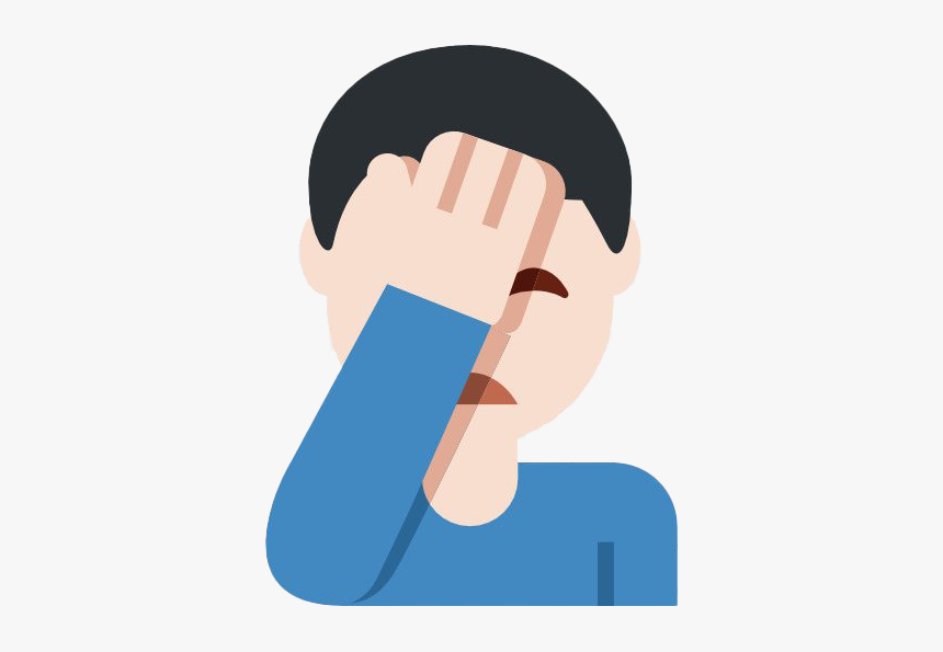 Facepalm Boy Png Clipart - Mentalidade Evolutiva, Transparent Png