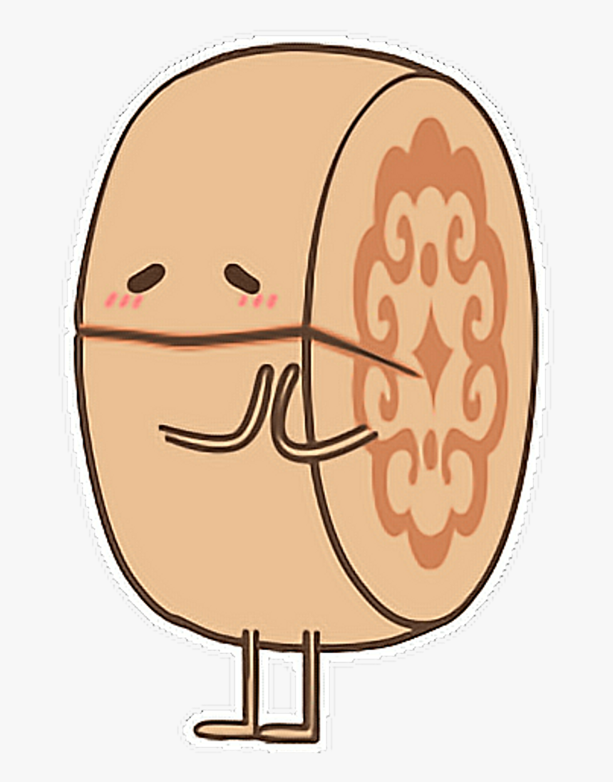 Festival 国庆节china Nationaholiday 中国中秋节mooncake Cute - Cute Moon Cake Cartoon, HD Png Download