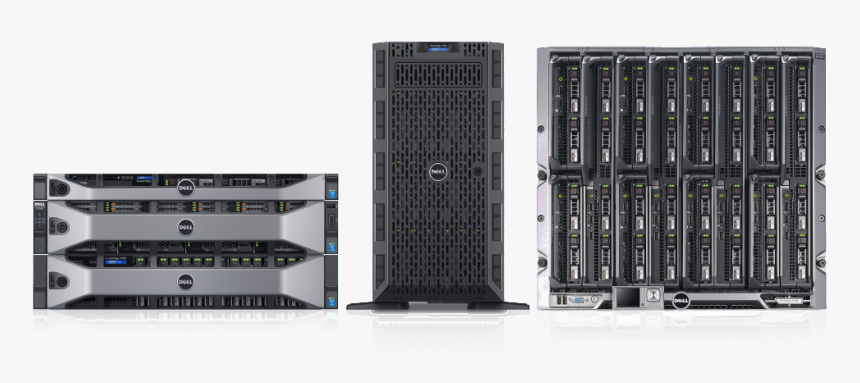 Poweredge Family - Tower Server Vs Rack Server Vs Blade Server, HD Png Download