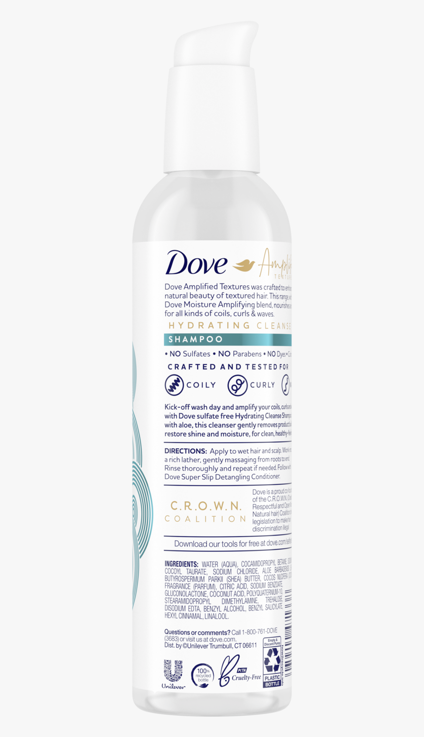 Dove Hair Care Curls Hydrating 12 Oz - Bottle, HD Png Download