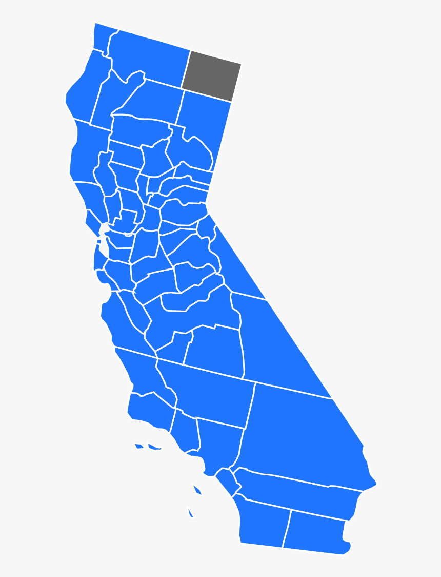 2016 Election California Counties, HD Png Download