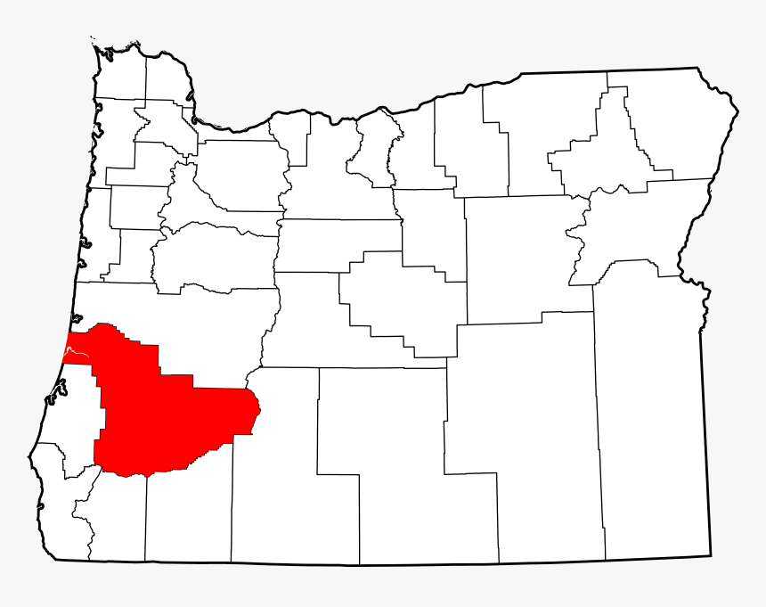 Oregon State Outline Png - Douglas County Oregon, Transparent Png