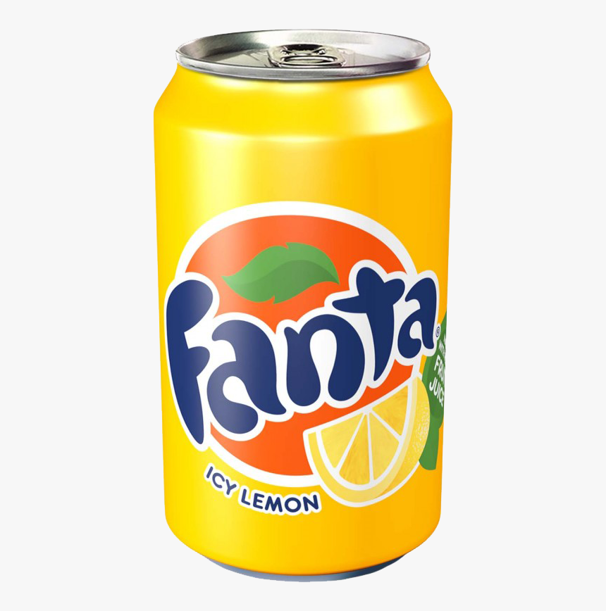 Fanta Png - Lemon Fanta Can, Transparent Png
