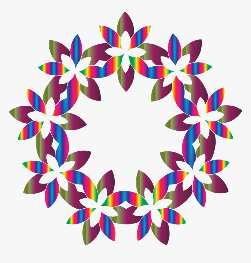 Abstract Clipart Abstract Floral - Clipart Design Colorful, HD Png Download
