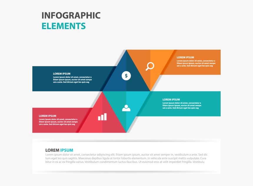 Clip Art Transparent Download Abstract Colorful Triangle - Infographic Elements Vector Png, Png Download