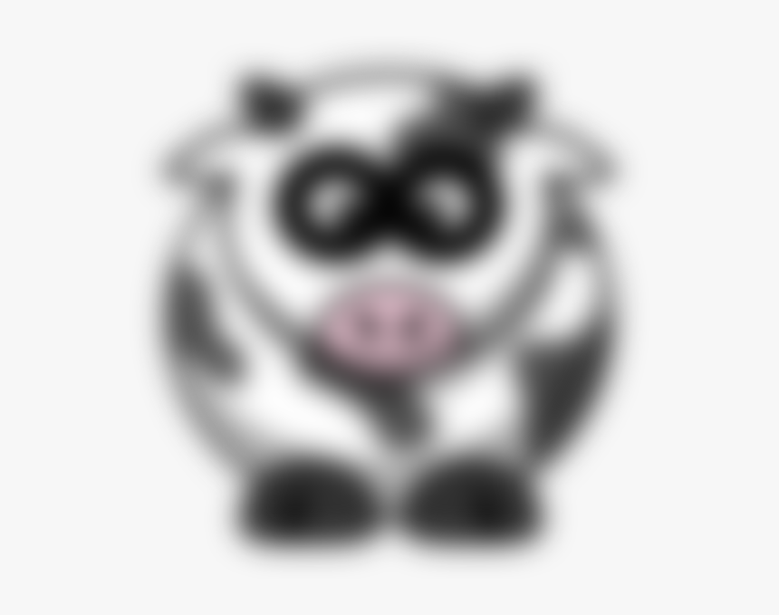 Blurred Clipart Picture Library Blurry Cow Clip Art - Blurry Cow, HD Png Download