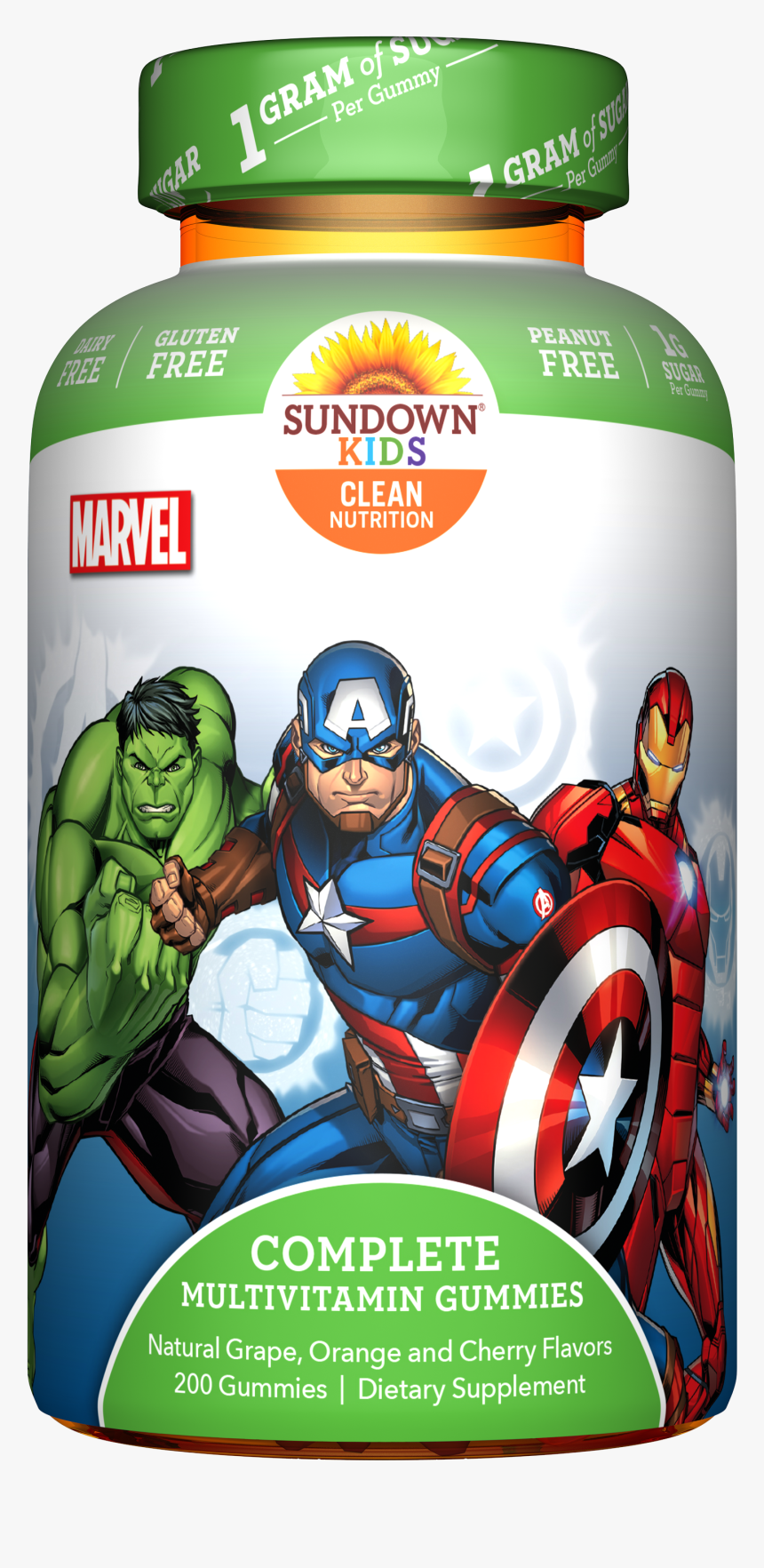 Sundown Kids Multivitamin Gummies Marvel, HD Png Download
