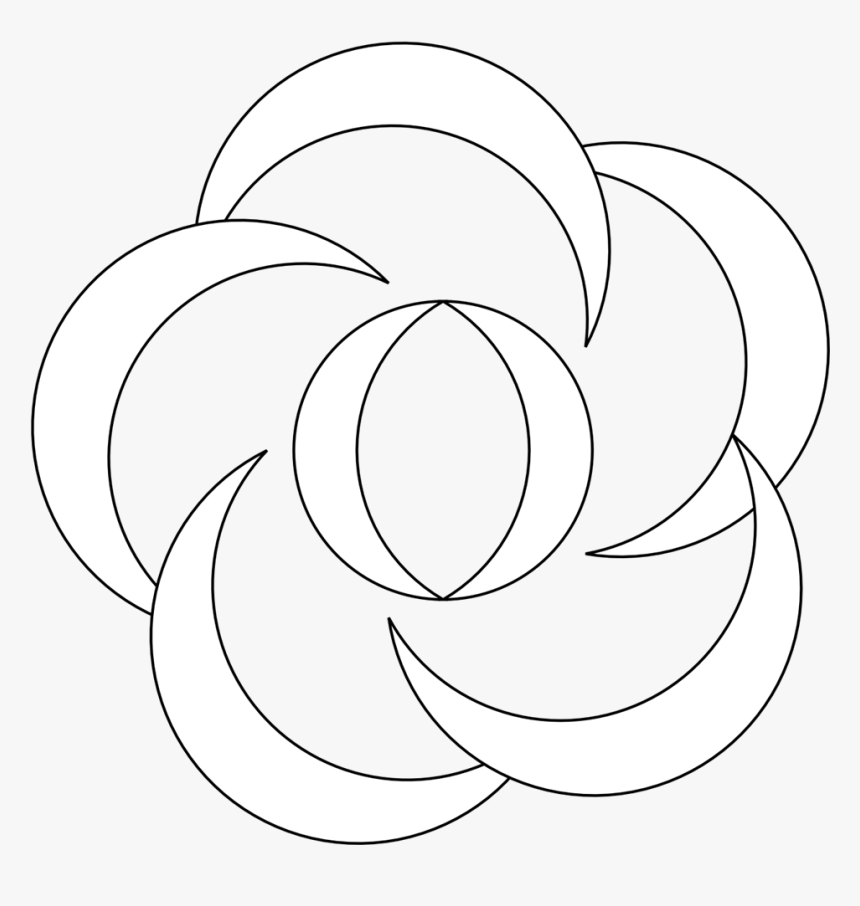 Collection Of Black And White Flower Design - Kajira, HD Png Download