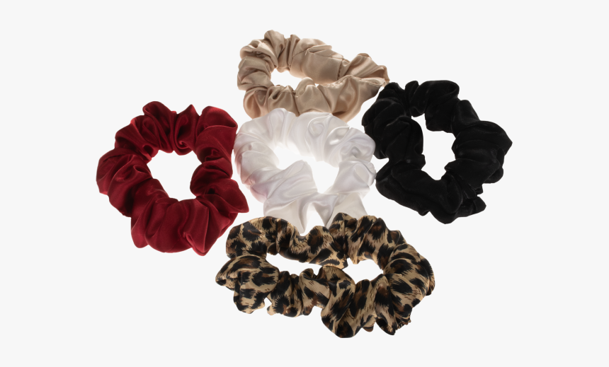 Assorted Hair Scrunchies - Transparent Hair Scrunchie Png, Png Download