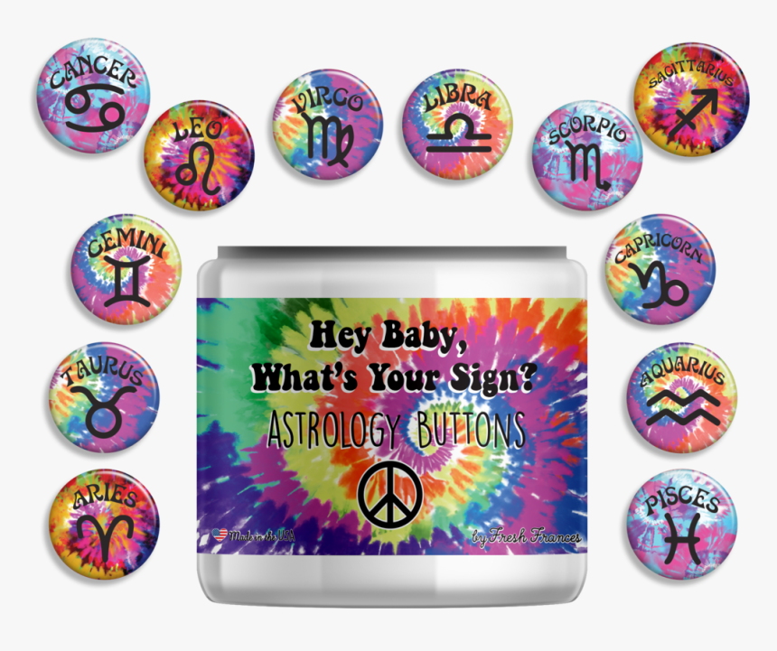 Astrology Button Jar - Circle, HD Png Download