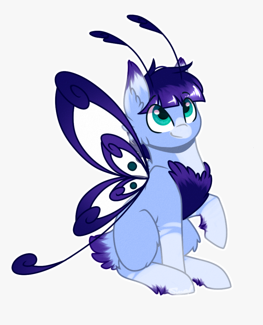 Cloud Drawings, Butterfly Pony, Butterfly Wings, Grottoling, - Cartoon, HD Png Download