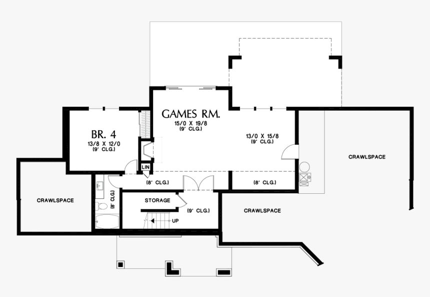 Lower Floor Plan Image For Mascord Haich Beautiful, - Floor Plan, HD Png Download