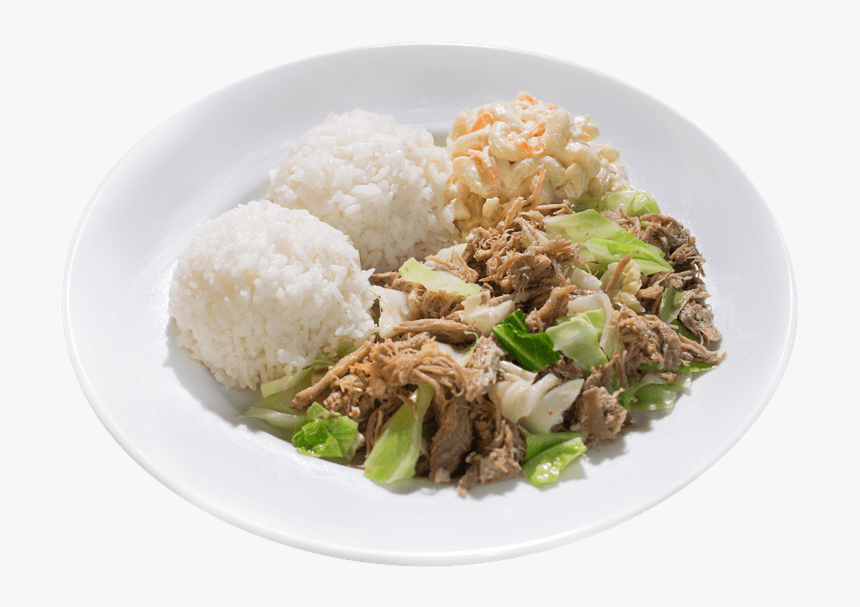 Kalua Pork And Cabbage With Two Scoops Of Rice, And - Cuisine Of Hawaii, HD Png Download