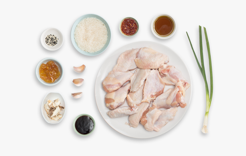 Spicy Orange Chicken Wings With Shiitake-sesame Rice - Barbecue Sauce, HD Png Download