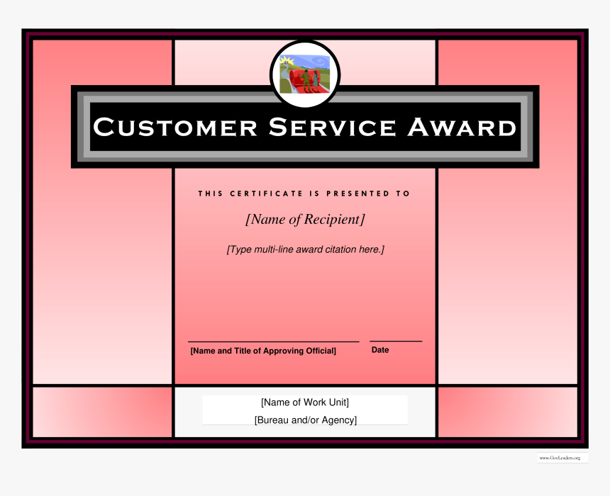 Customer Service Certificate Template - Best In Customer Service Certificate, HD Png Download