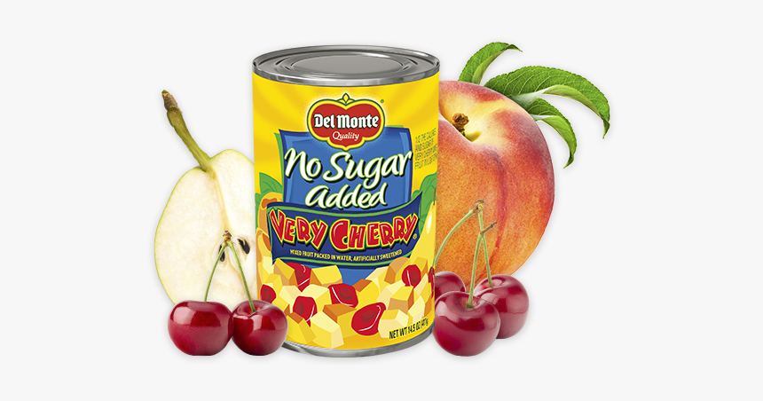 Very Cherry Mixed Fruit - No Sugar Added Fruit Can, HD Png Download